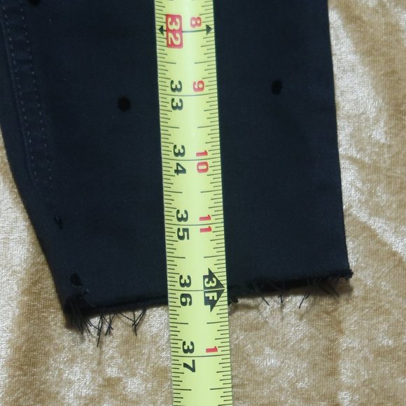 Old Navy Black Polka Dot Rockstar Jeans – Size 12 - Picture 4 of 11
